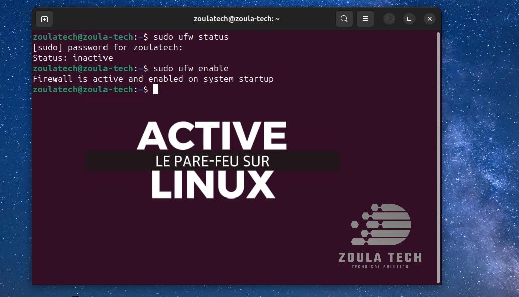 Comment activer le pare-feu Ubuntu