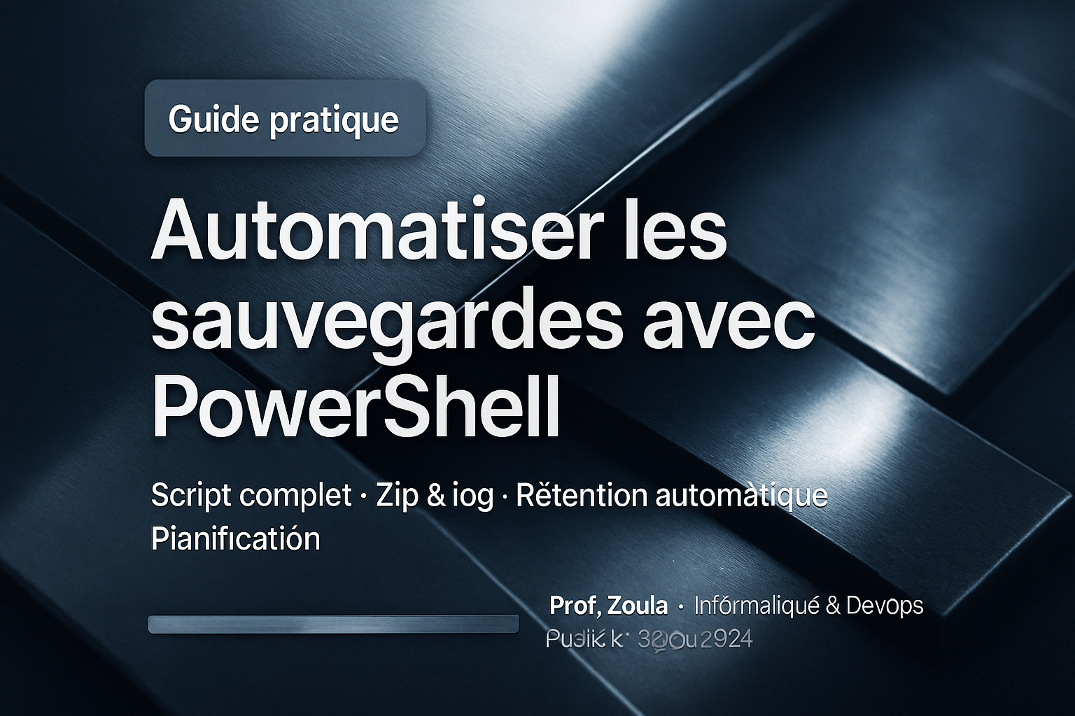 Automatiser les sauvegardes sous Windows avec PowerShell
